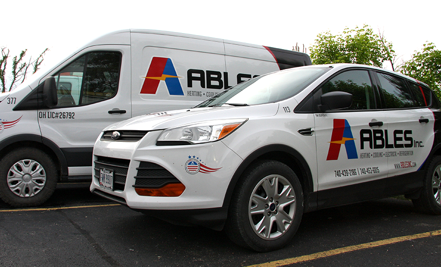 Ables Inc. service vehicles